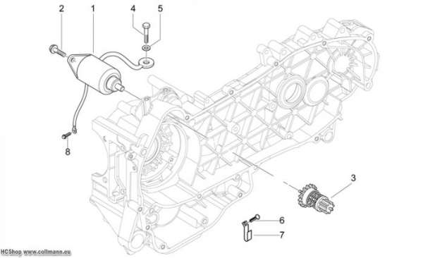 Aprilia Startermotor Sport City ONE 4T E3 125