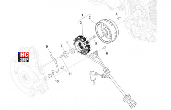 Piaggio Liberty 125 iget E5+ - Motor - Lichtmaschine