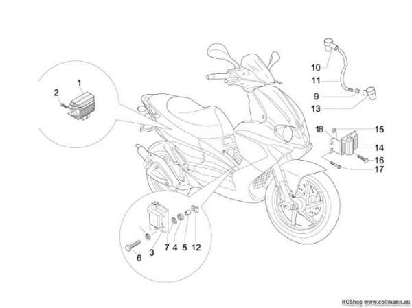 Gilera Spannungsreglerern Runner 50 purejet