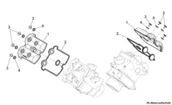 Aprilia Ventildeckel Shiver 750