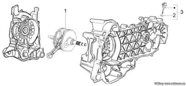 Vespa Kurbelwelle LX 125