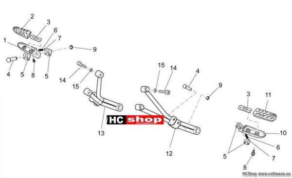 Moto Guzzi V7 Special Soziusrasten