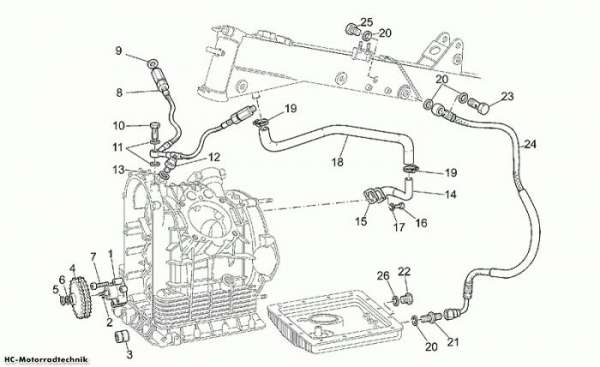 Moto Guzzi Ölpumpe V 11 Sport/Mandello 1100
