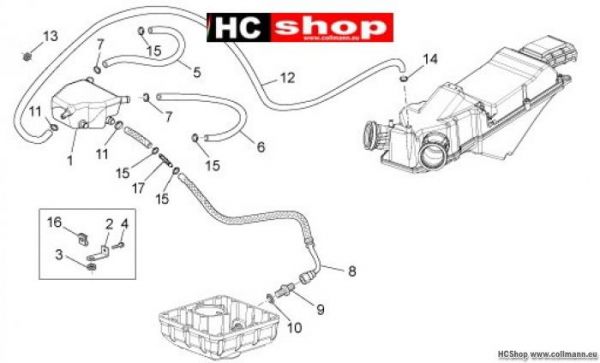 Moto Guzzi Stelvio 1200 Anlage Blow-by