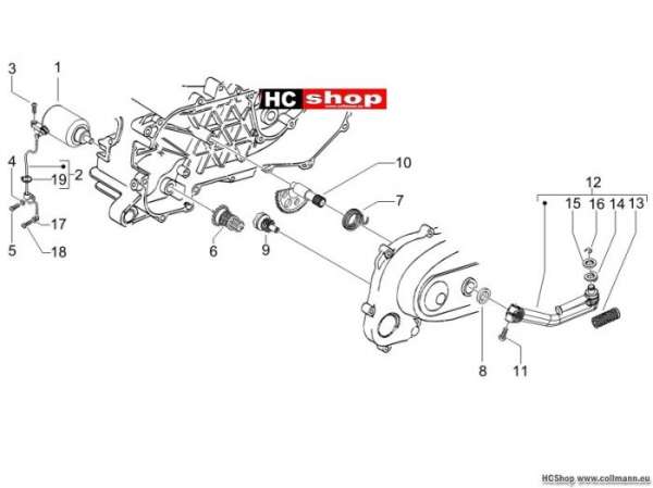 Gilera Starter - Elektrischer starter Runner 50 SP