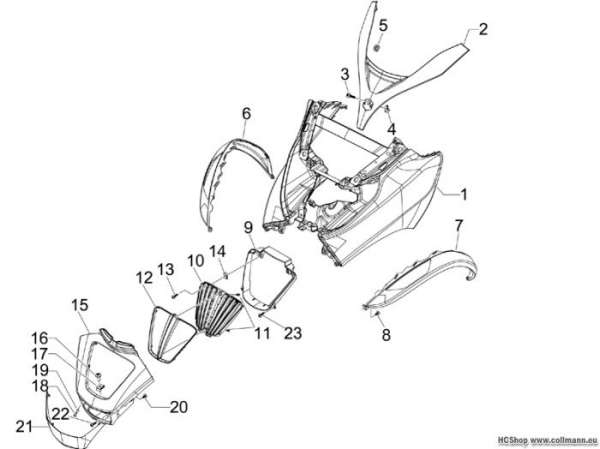 Piaggio Frontschild MP3 125 Ibrido