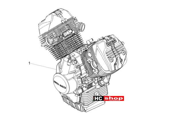 Moto Guzzi V7 III Anniversario 750 ABS E4 - Motor Motor Fertigstellung