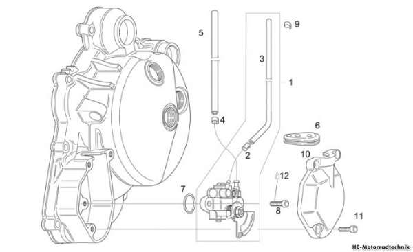 Aprilia Ölpumpe RS 125
