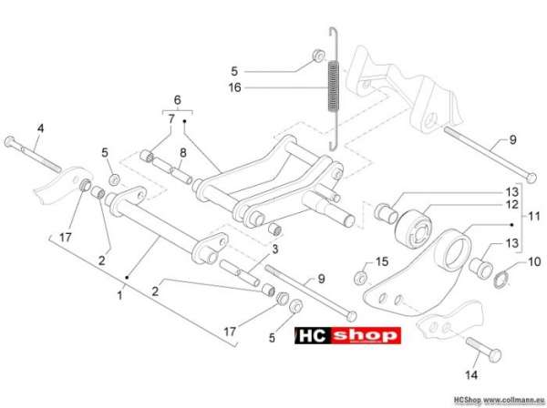 Piaggio Schwingarm Fly 125 ie. 3V
