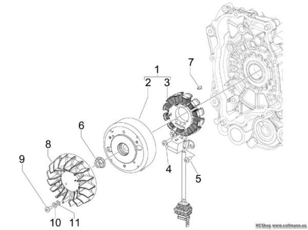 Vespa Lichtmaschine LX 125 4T ie