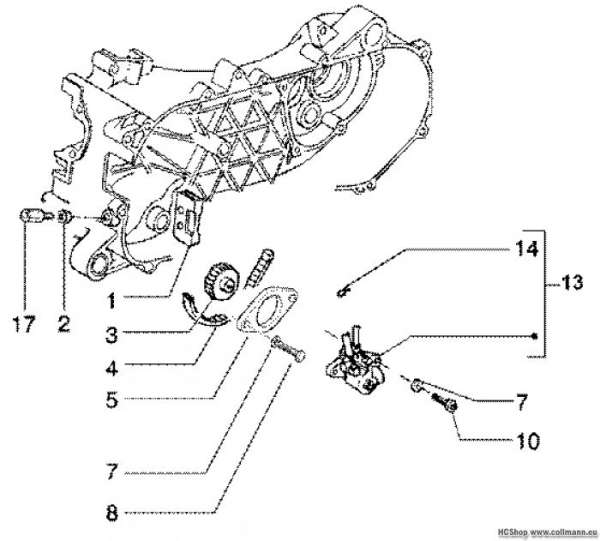 Gilera Ölpumpe RUnner 50 SP