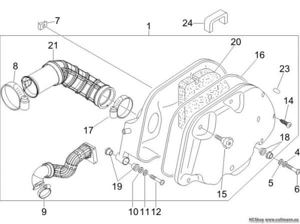 Piaggio Luftfilter X8 125