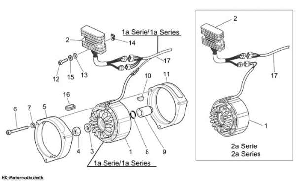 Moto Guzzi Stromgenerator California EV PI Cat. 1100