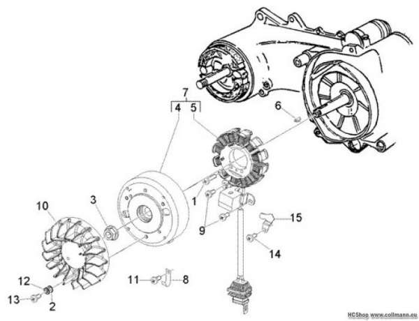 Vespa Lichtmaschine LX 125