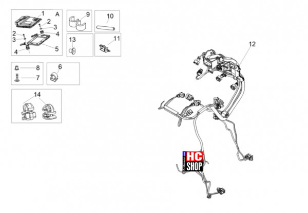 Aprilia RSV4 1100 E5+ - Elektrische Anlage - Mitt.Elektrische Anlage