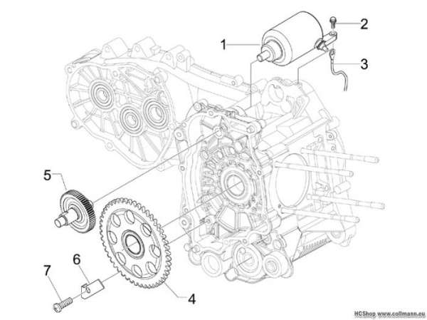Vespa Starter-Elektrischer Starter GTS 125 ie Super