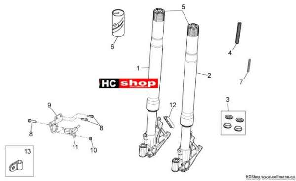 Aprilia Vorderradgabel RSV4 Factory ABS
