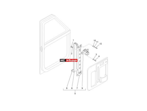 Piaggio APE TM 703 - Fahrgestell Fensterheber