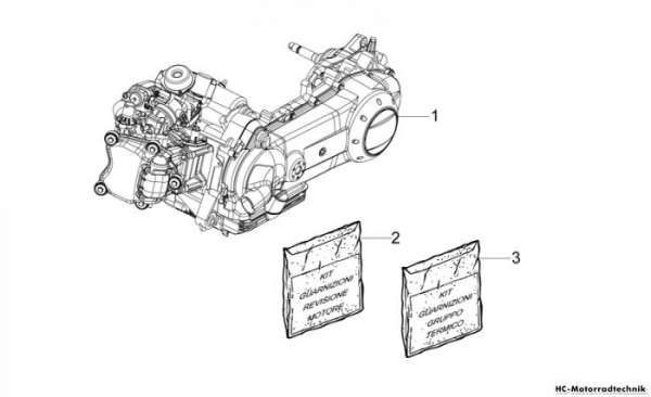 Aprilia Motor - Dichtung Mojito E3 125