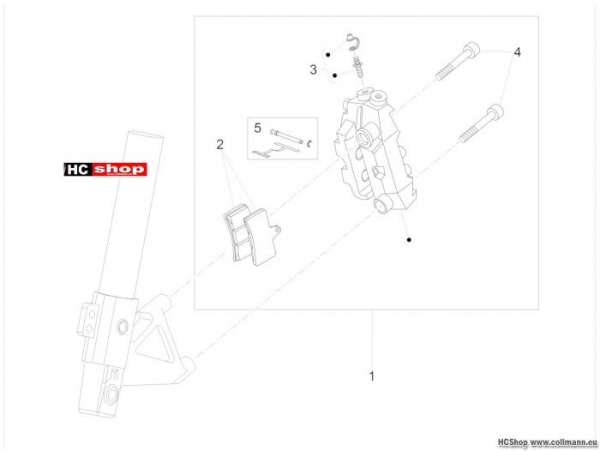 Aprilia RS4 125 SBK Vorderradbremszange