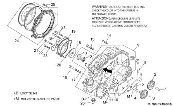 Aprilia Wasserpumpenritzel SL Falco 1000