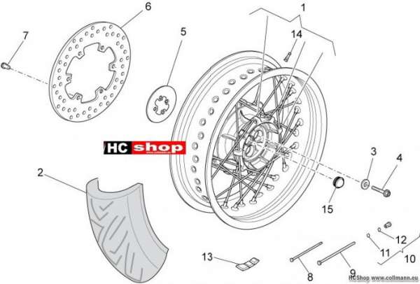 Moto Guzzi Griso 8V SE Hinterrad