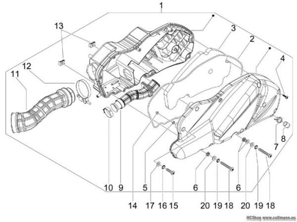 Aprilia Luftfilter SR MAX 300