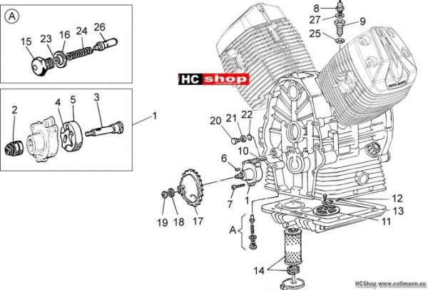 Moto Guzzi Ölpumpe Nevada Classic 750