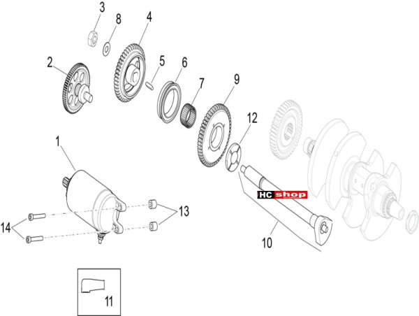 Aprilia RSV 4 1000 RF E4 ABS Motor Zündung/ Elektrischer Anfang