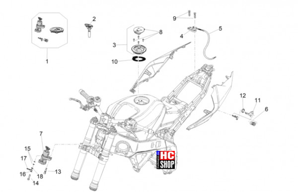 Aprilia Tuono V4 Factory 1100 E5+ - Aufbau - Schösser