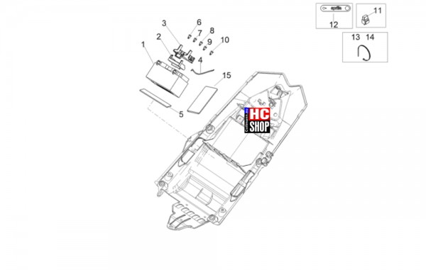 Aprilia RSV4 1100 Factory E5 - Elektrische Anlage - Hint.Eletrische Anlage