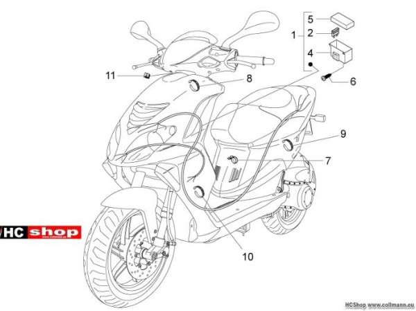 Piaggio Hauptkabelbaum nrg power dd