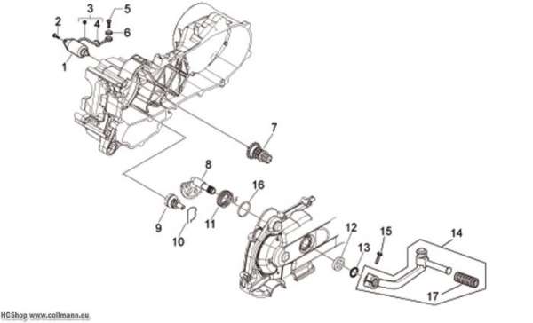 Aprilia Starterrad - Startermotor Scarabeo 4T 4V E2 50