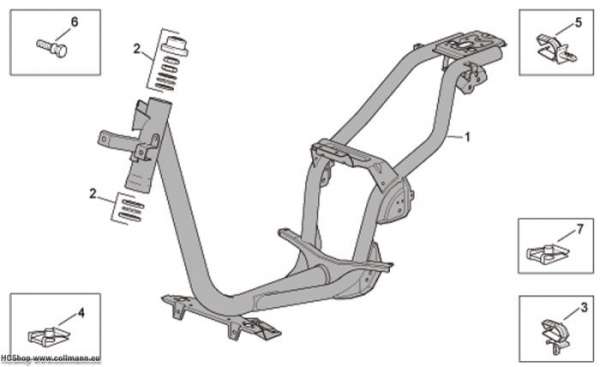 Aprilia Rahmen Scarabeo 4T E3 100