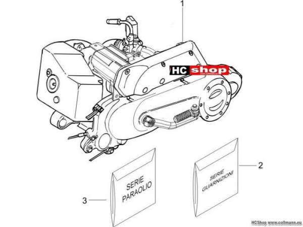 Gilera Motor, komplett Stalker 50