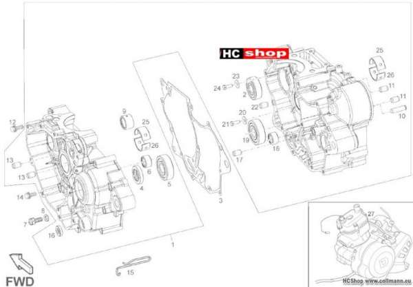 Derbi Senda 125 Supermoto Carters