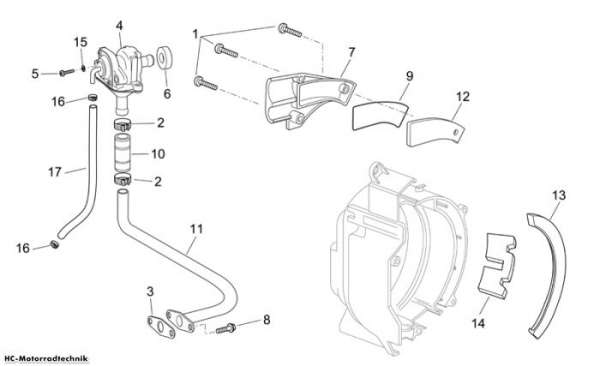 Aprilia Secondary air Scarabeo E3 125/200