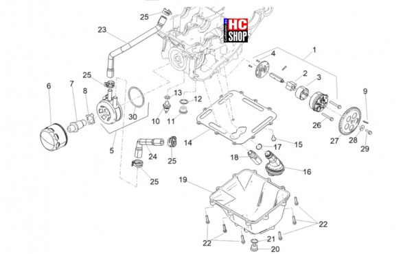 Aprilia RS 660 Factory E5+ - Motor - Schmierung