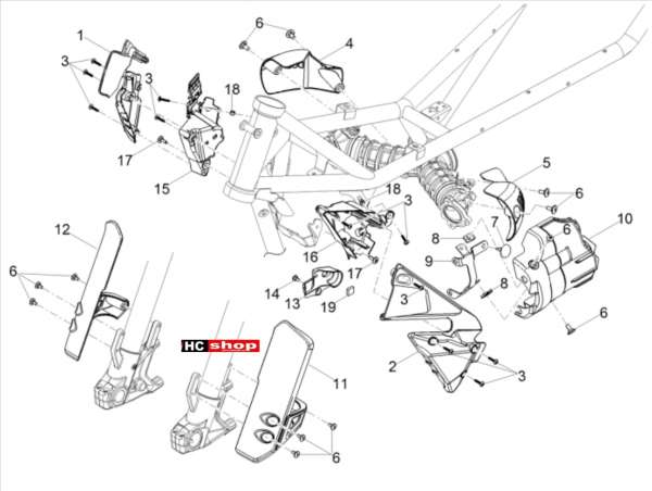 Moto Guzzi V85 TT TRAVEL PACK E4 ABS Rahmen Schutz