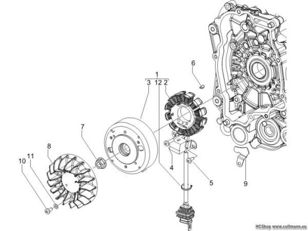 Vespa Lichtmaschine LX 50 2T
