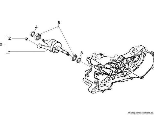 Gilera Kurbelwelle Runner 50 SP