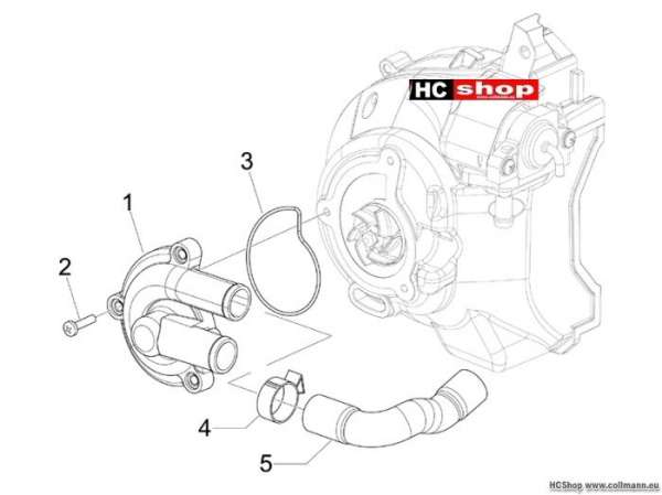 Gilera Wasserpumpe Runner 200 ST