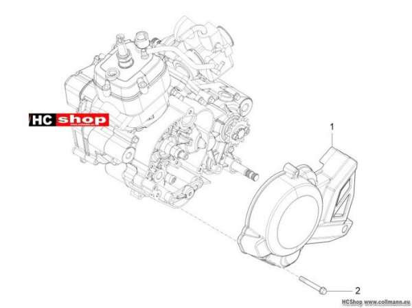 Aprilia RS4 50 SBK Zuenderdeckel