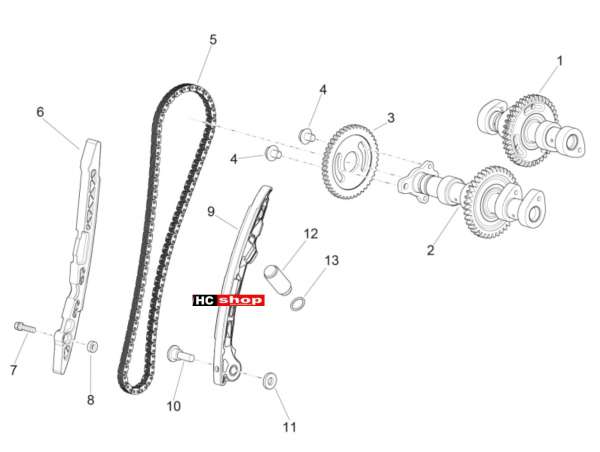 Aprilia RSV 4 1000 RF E4 ABS Motor Hintere Zylindersteuer