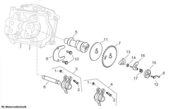 Aprilia Nockenwelle Sport City CUBE E3 250/300