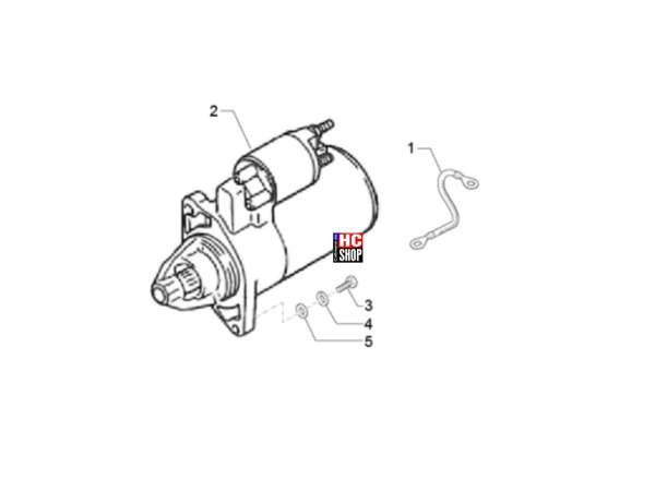 Piaggio Ape Classic 400 E4 VAN Motor Starter - Elektrischer Starter