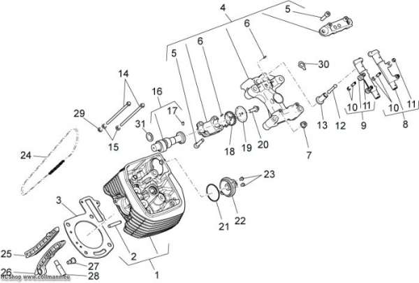 Moto Guzzi Links Zylindersteuer 1200 Sport 8V