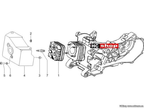 Gilera Zylinderkopfabdeckung STalker 50