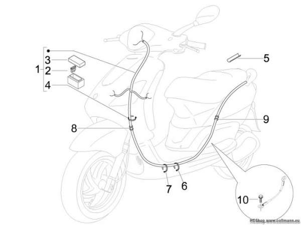 Piaggio Hauptkabelbaum Fly 50 4T