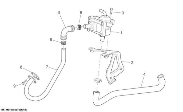 Aprilia Secondary air Scarabeo Light Carb. 125/200